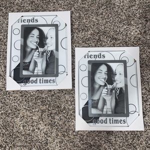 Pair of Friends good times picture frames silver/mirror